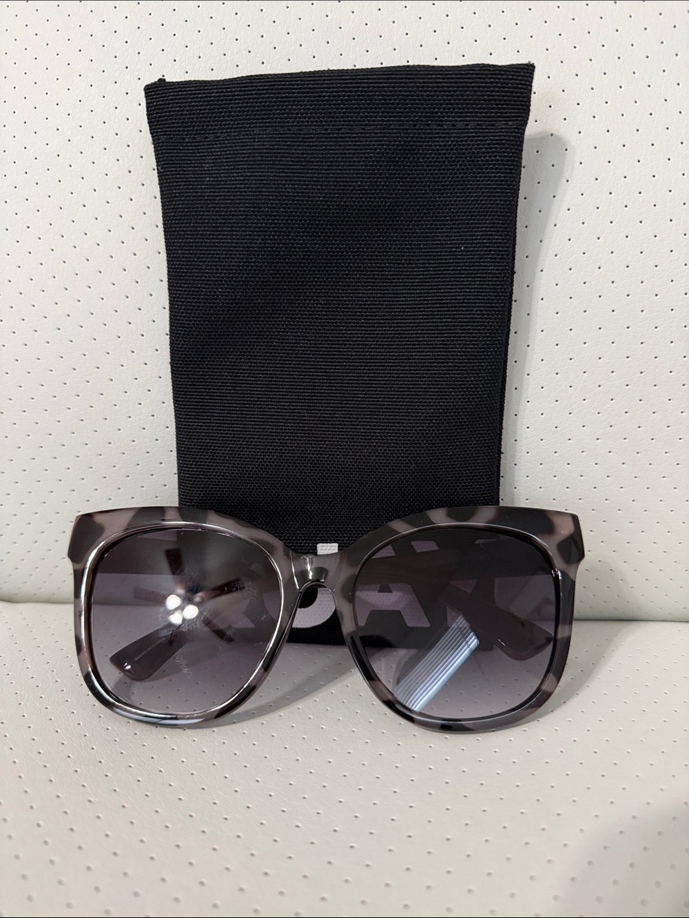 Quay Australia Smoke Tortoise Oversized Sunglasses
